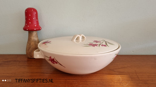 Dekschaal Boch "Saturne" gebloemd