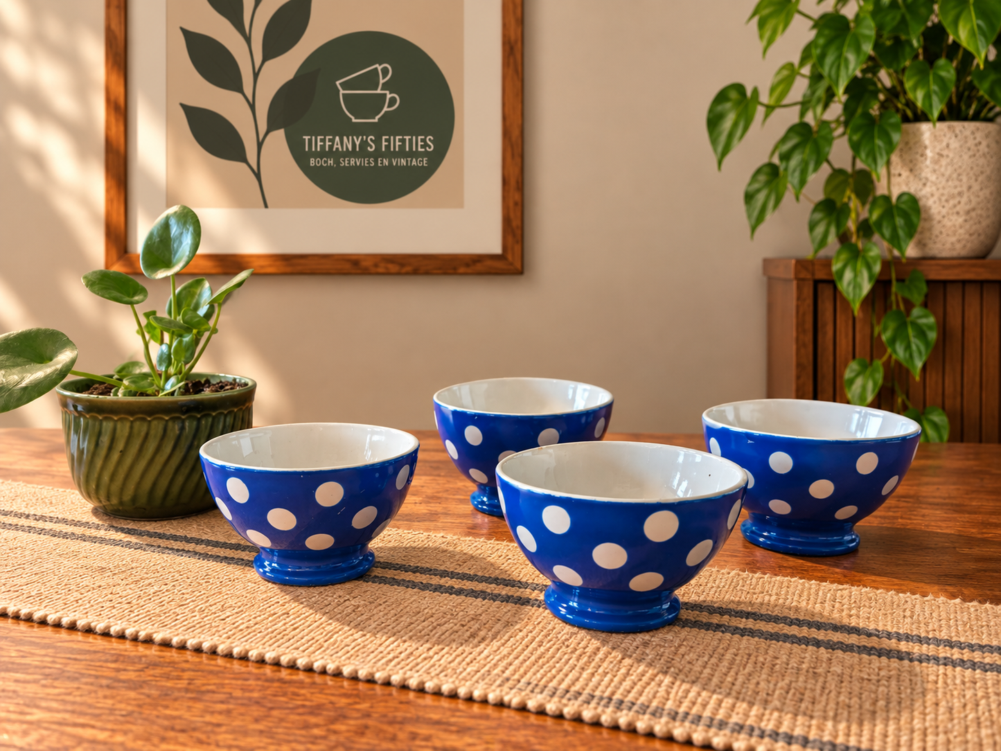 Vintage Nimy Pastilles kommetje blauw