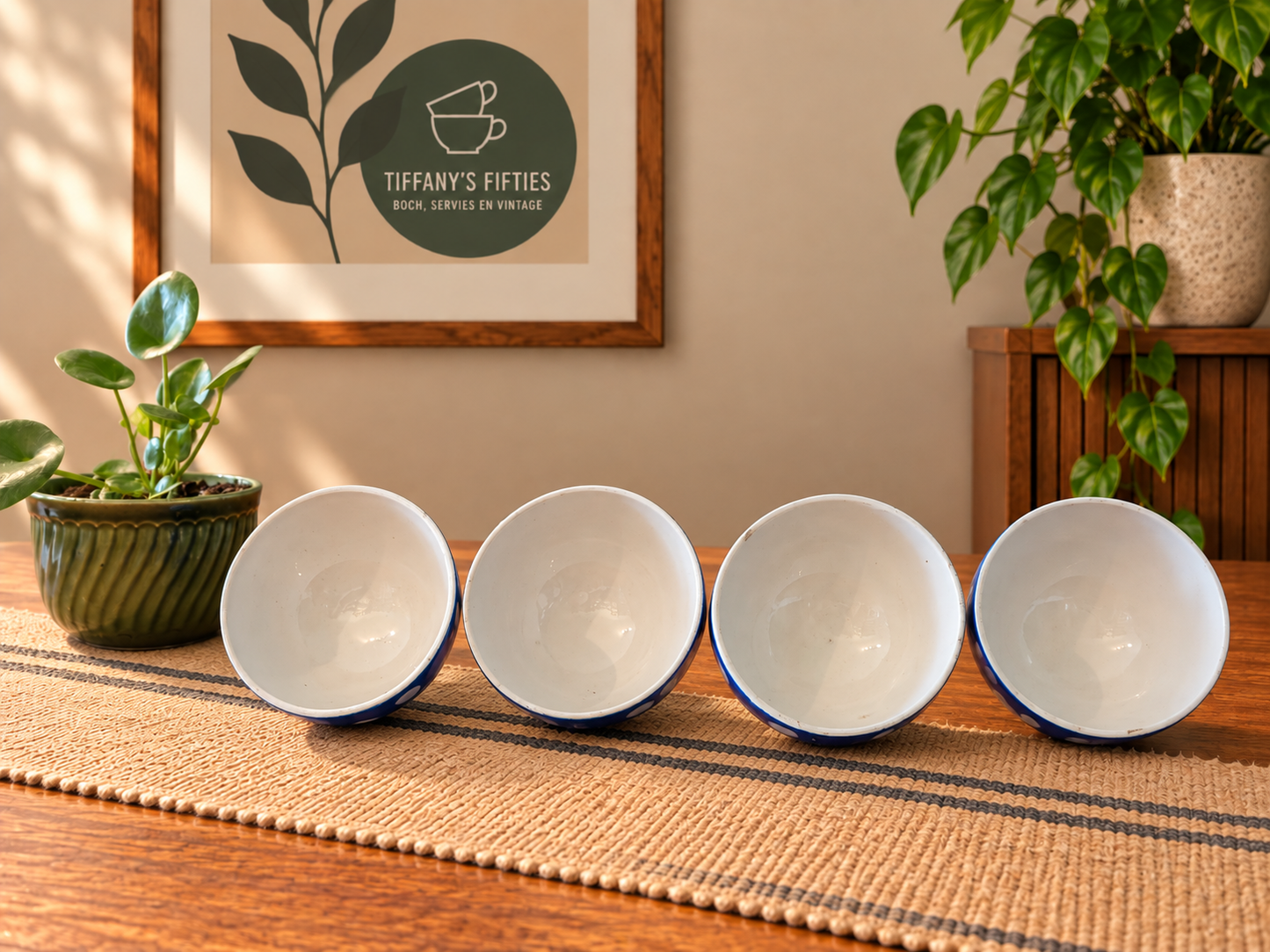 Vintage Nimy Pastilles kommetje blauw