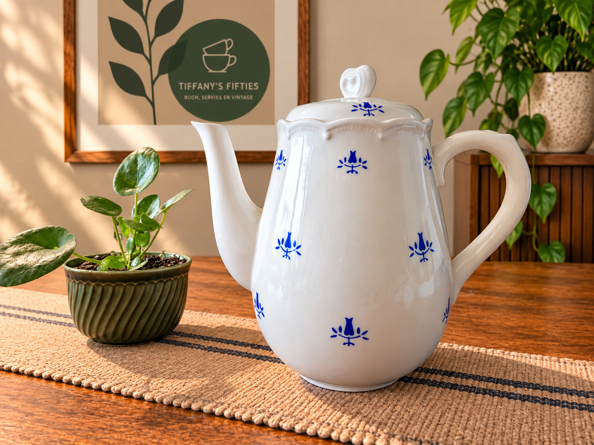 Boch La Louvière "Festival" Tulipes koffiepot