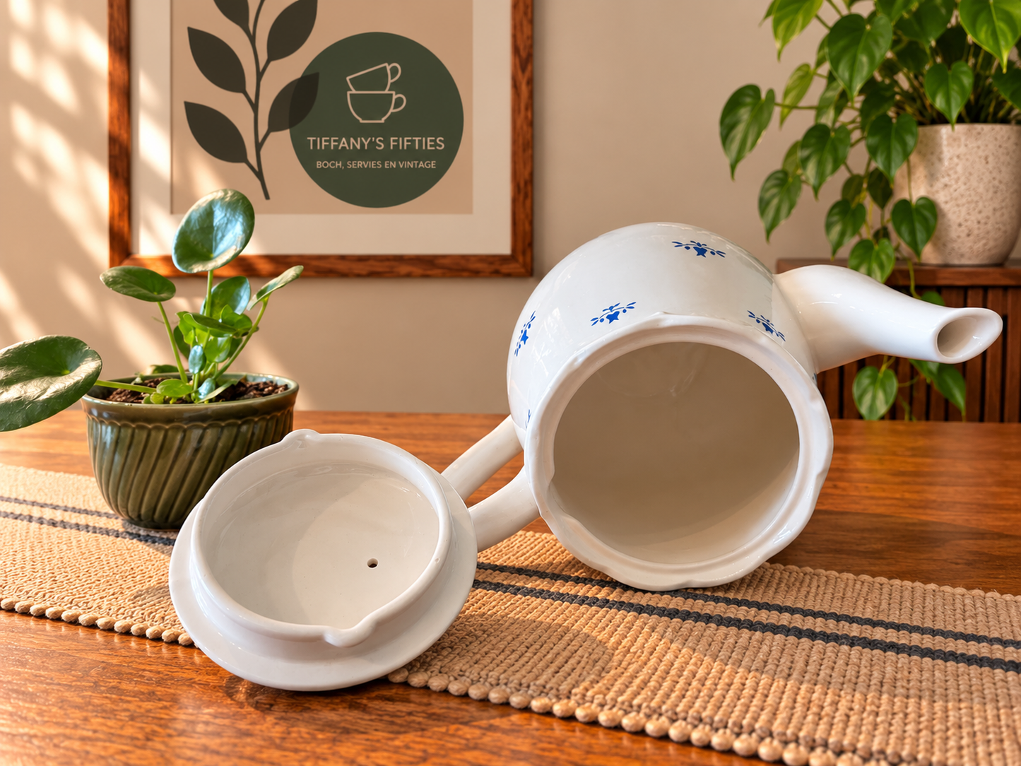 Boch La Louvière "Festival" Tulipes koffiepot