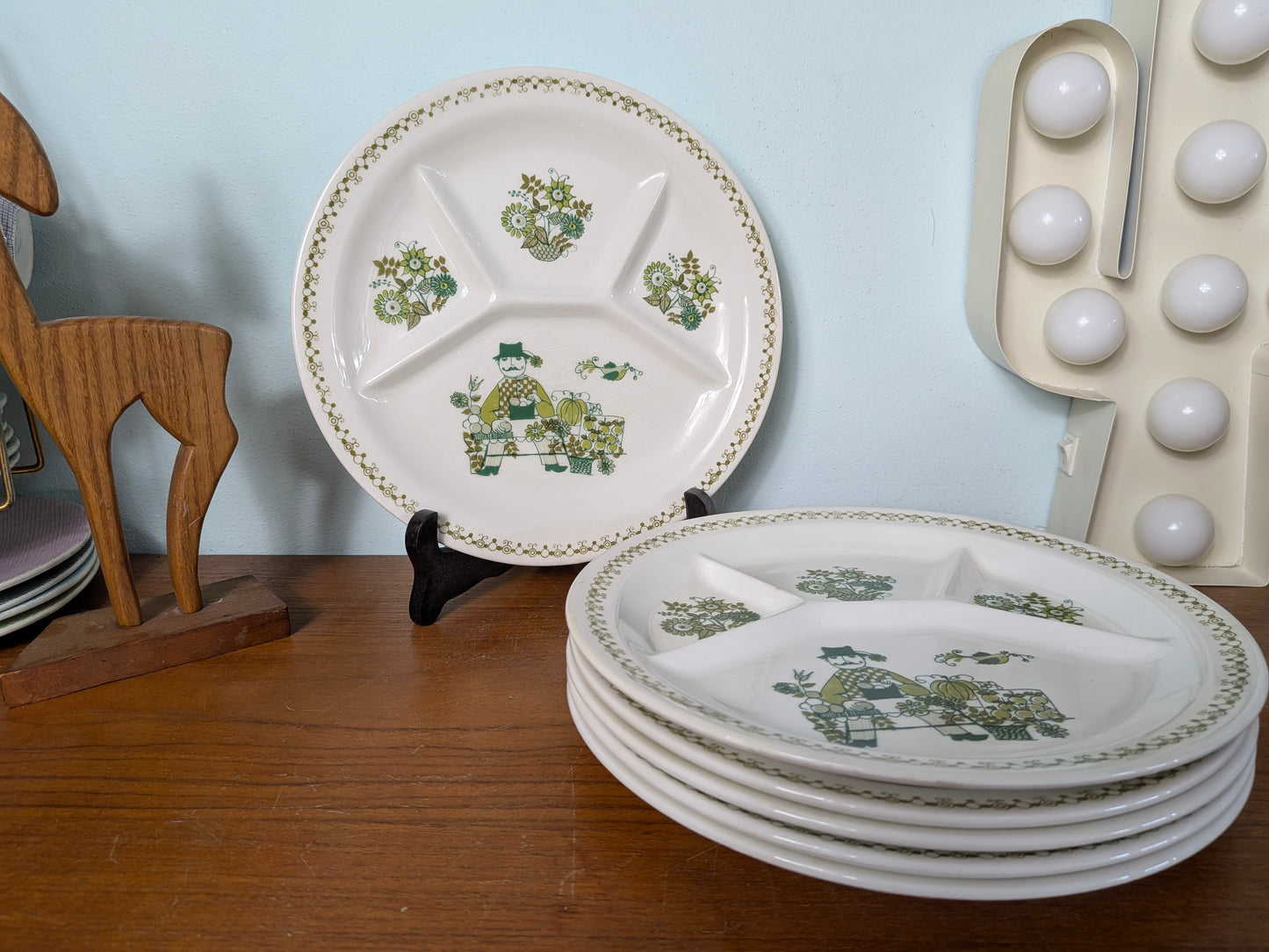 Vintage Figgjo Flint gourmetbord / fonduebord