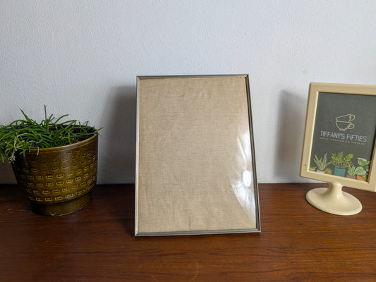 Vintage fotolijst met bol glas