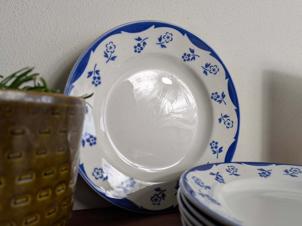 Dinerbord Sarreguemines Avila blauwe bloemen