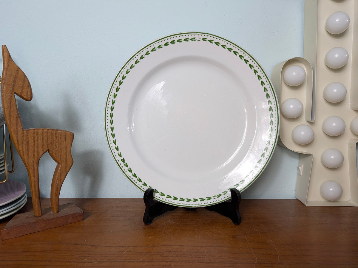 Vintage lunchbord Boch Laurier 27,5 cm
