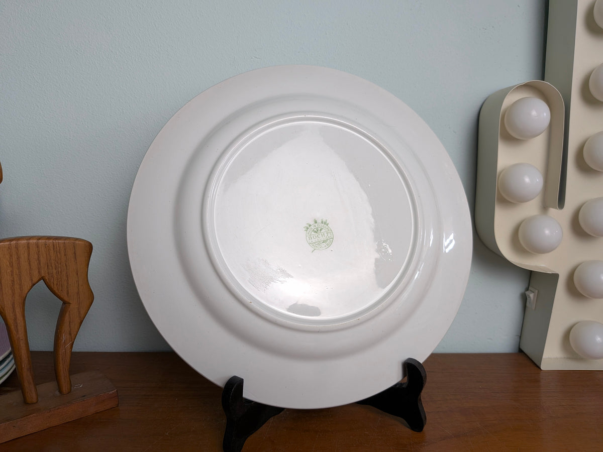 Vintage lunchbord Boch Laurier 27,5 cm
