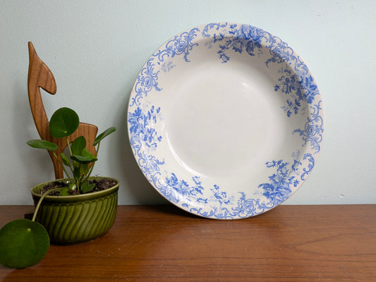 Grote schaal blauw bloemendecor