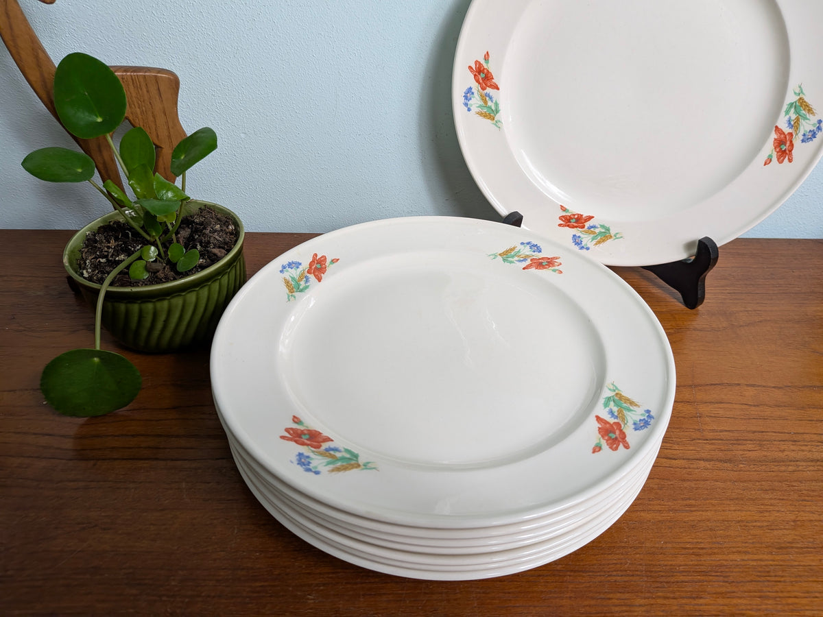 Dinerbord Petrus Regout Klaproos